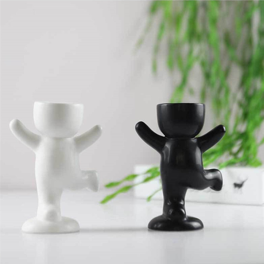Creative Humanoid Ceramic  Vase - Orchid Unique