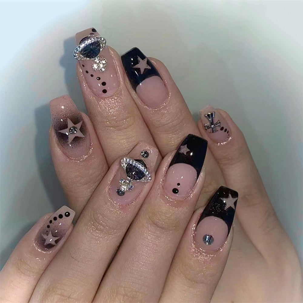 Cool Fashion Style False Nails - Orchid Unique