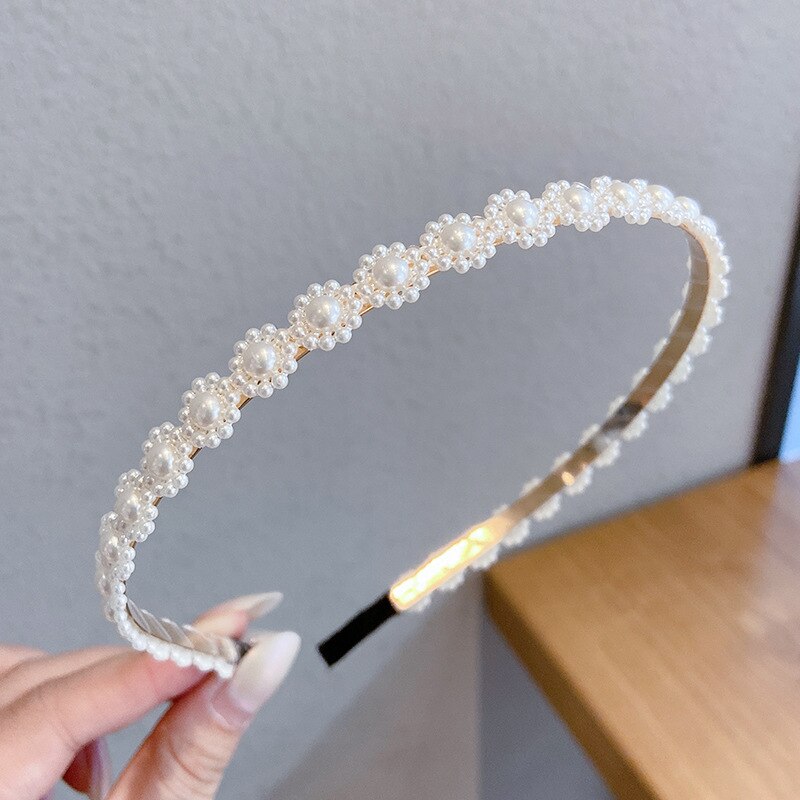 New Full Pearls Hair Bands - Orchid Unique