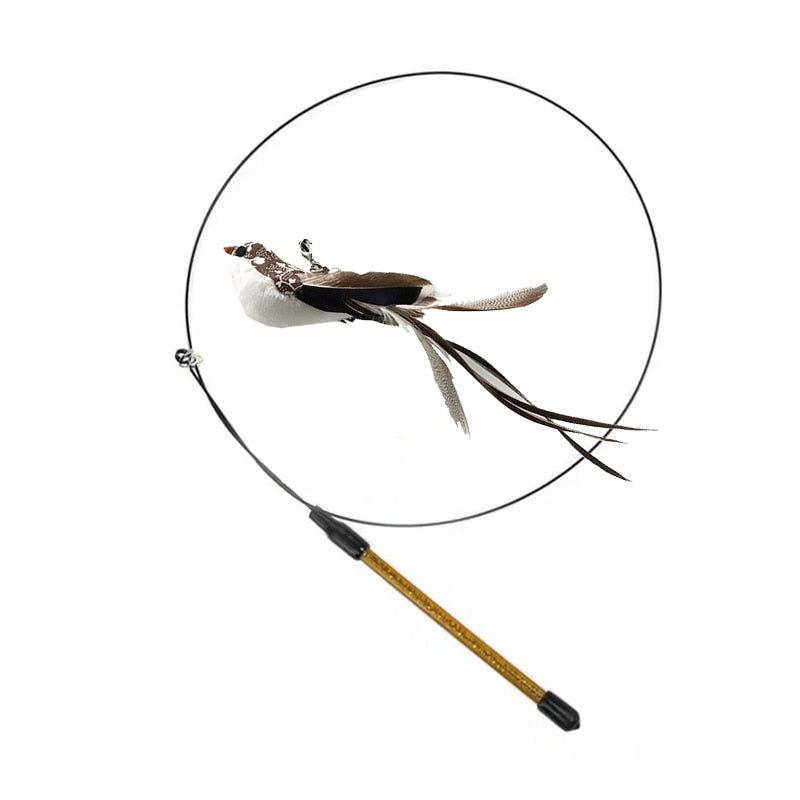 Simulation Bird Interactive Funny Stick Toy - Orchid Unique