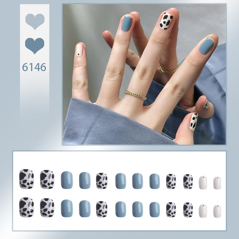 Cute Childlike Press on Nail Art - Orchid Unique