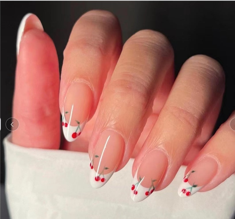 Cloud Pattern Design False Nails - Orchid Unique