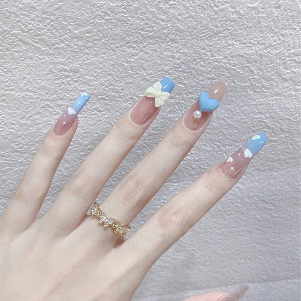 Mid Length Fake Nails - Orchid Unique