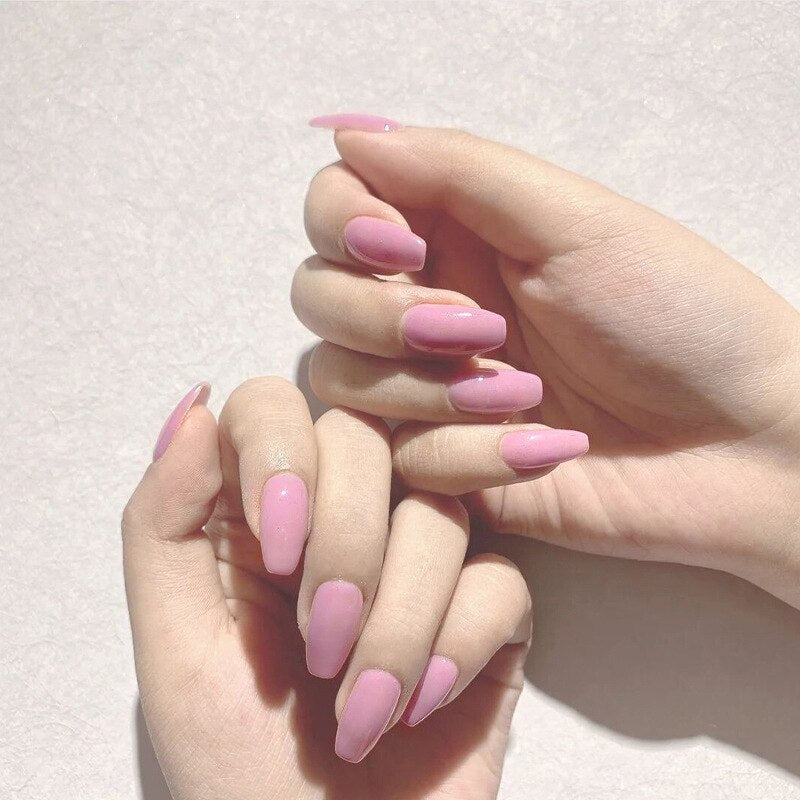 Ballerina Fake Nails Press On - Orchid Unique