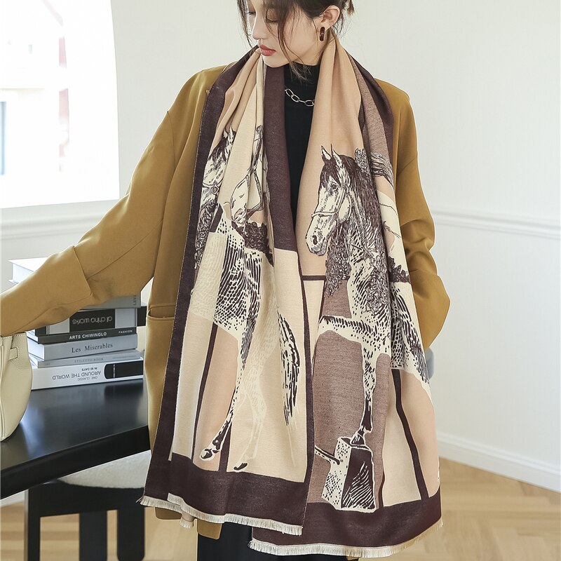 2023 Cashmere Winter Scarf for Women Luxury - Orchid Unique