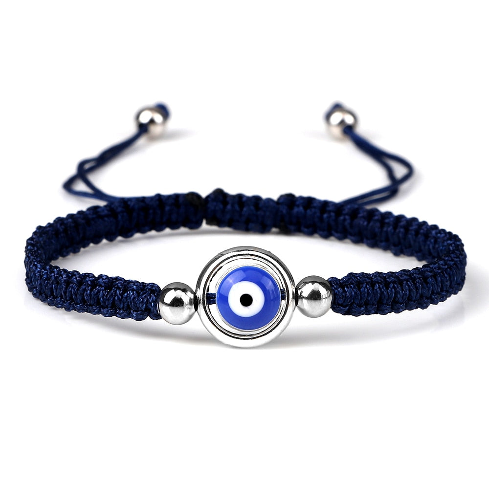 Evil Eye Braided Bracelet - Orchid Unique