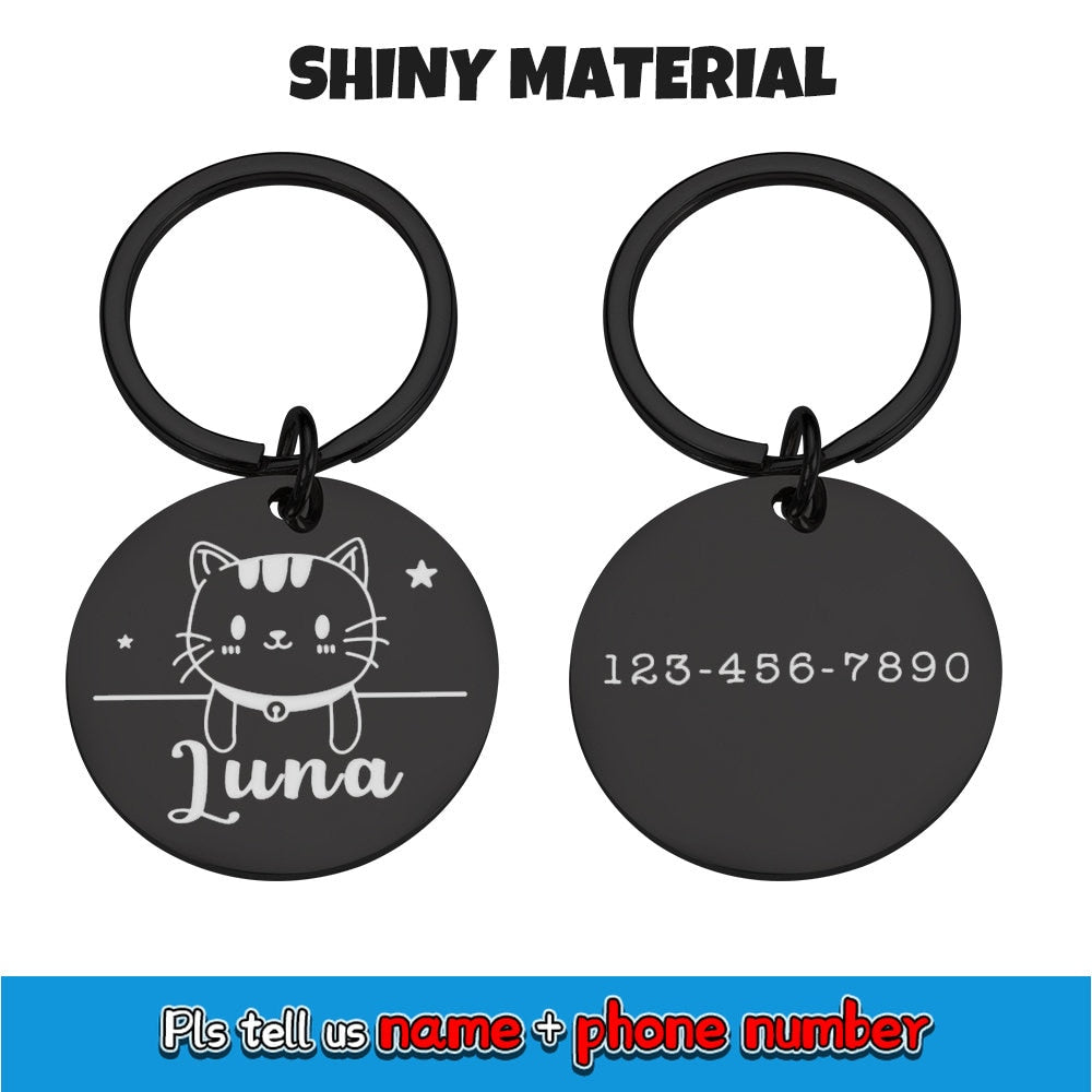 Personalized engraving pet tags - Orchid Unique