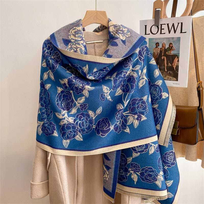2023 Cashmere Winter Scarf for Women Luxury - Orchid Unique
