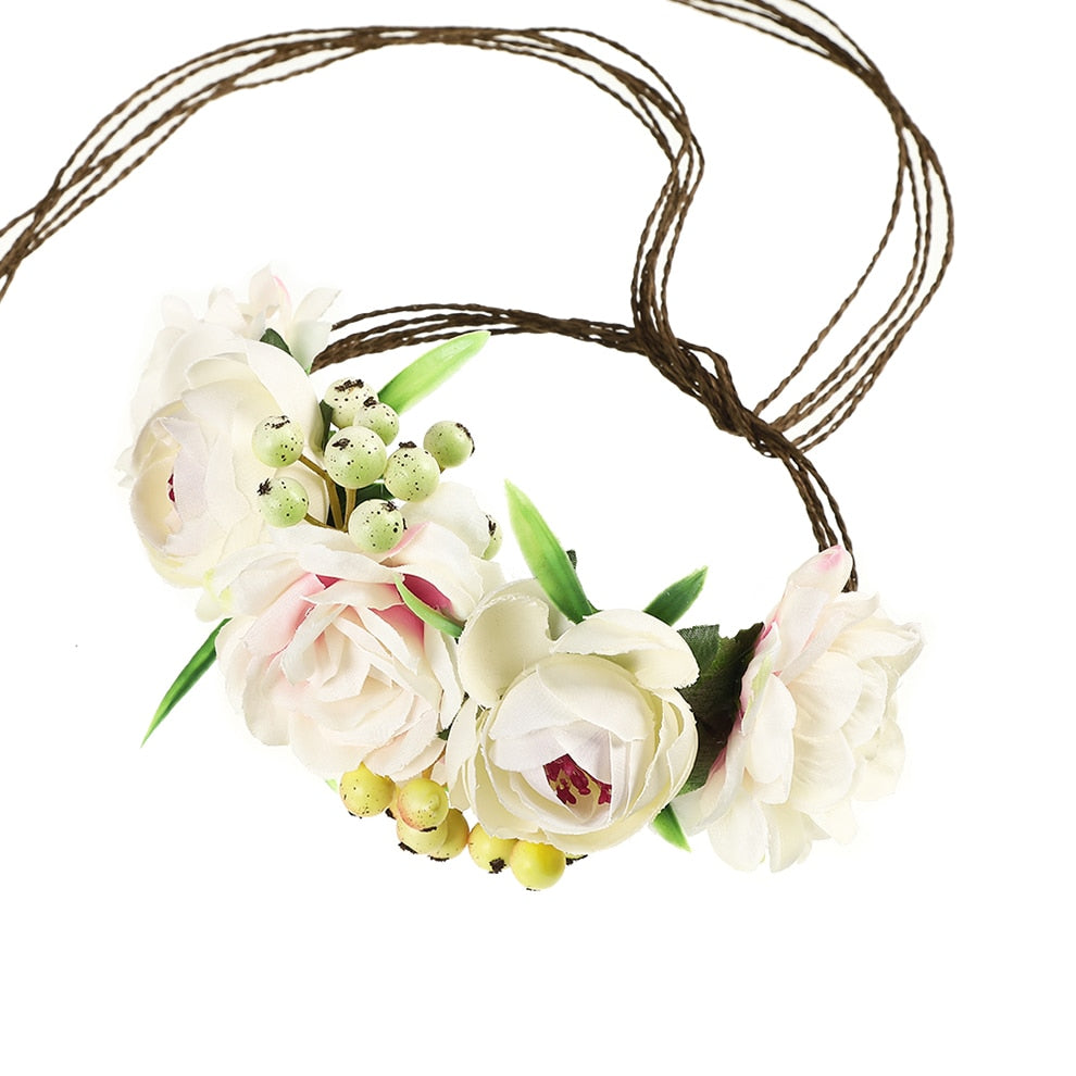 Molans Spring Bohemian Flower Crowns - Orchid Unique