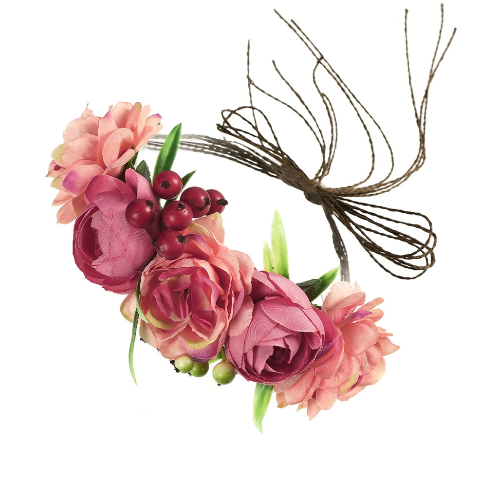 Molans Spring Bohemian Flower Crowns - Orchid Unique