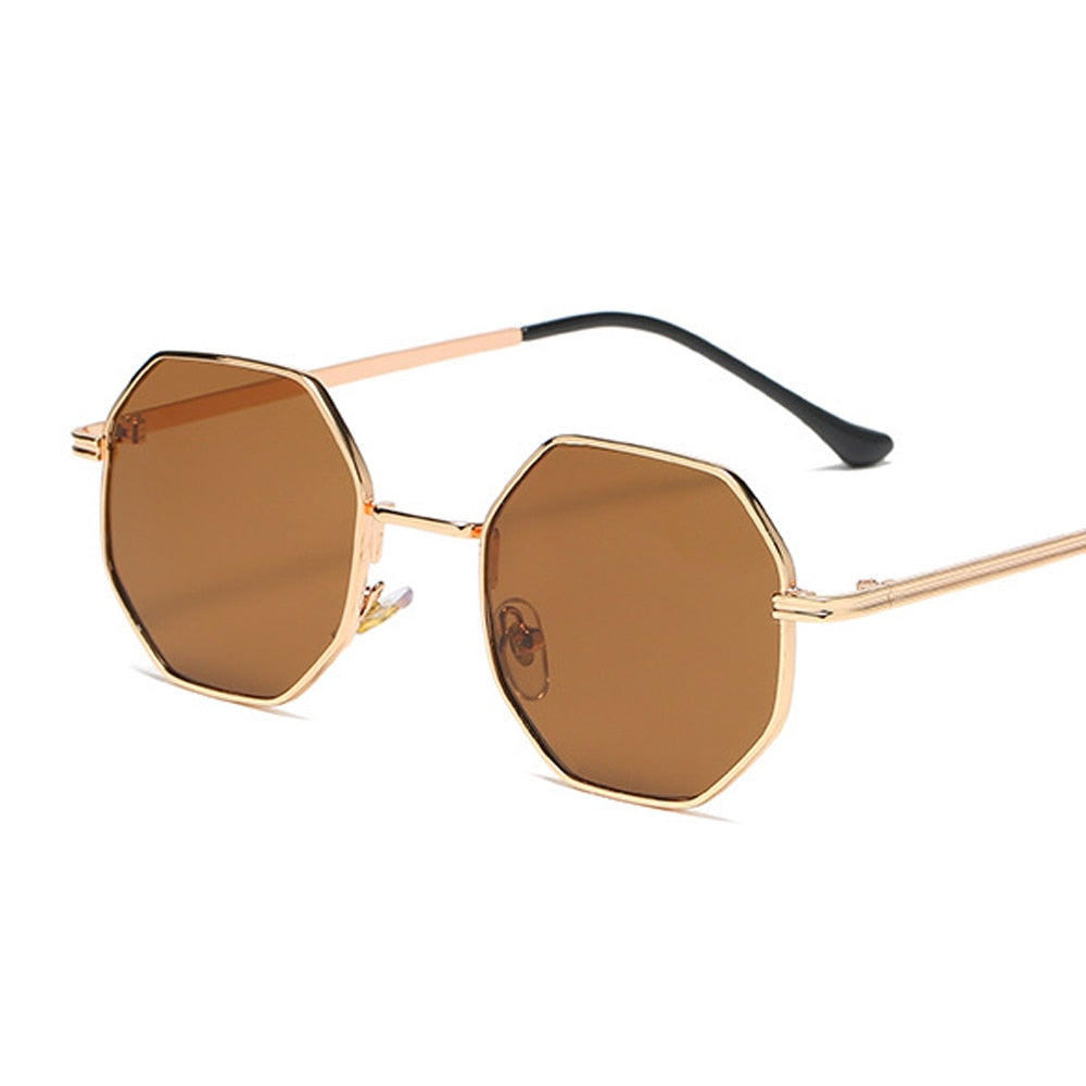 Vintage Octagon Metal Sunglasses - Orchid Unique