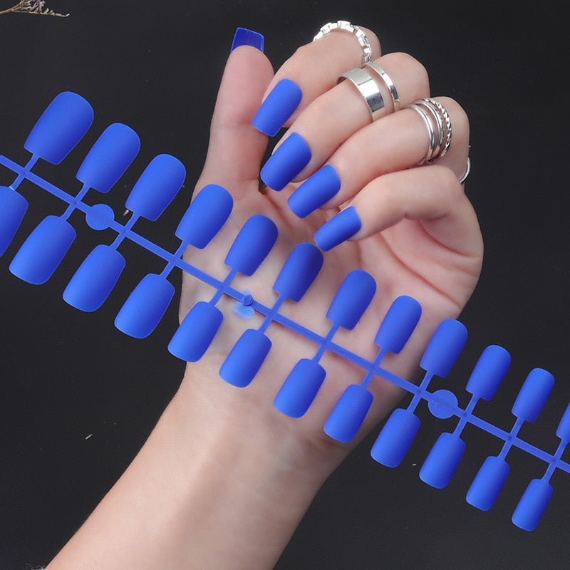 Matte False Nails Glue Square Head - Orchid Unique
