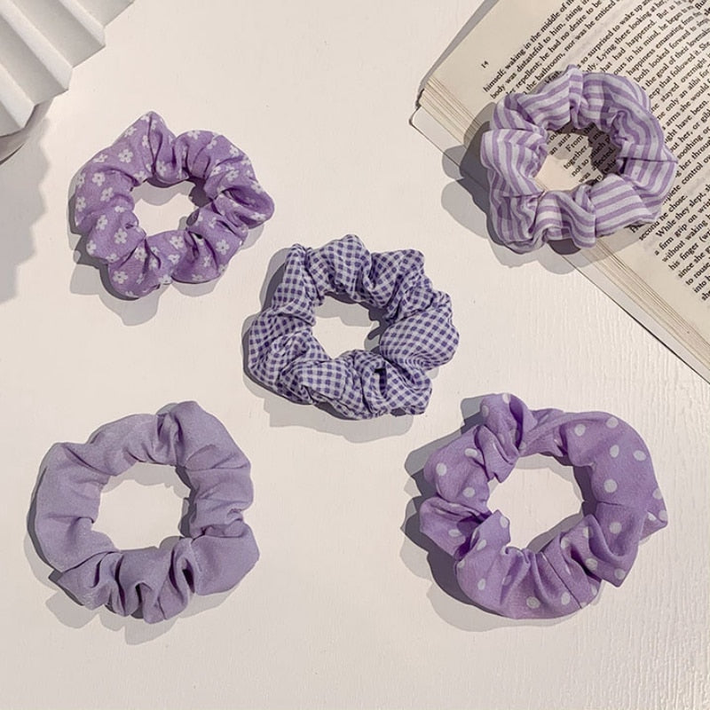Hair Scrunchies - Orchid Unique