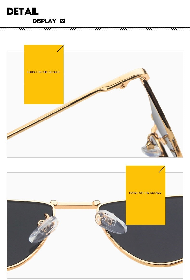 Retro Cat Eye Sunglasses - Orchid Unique