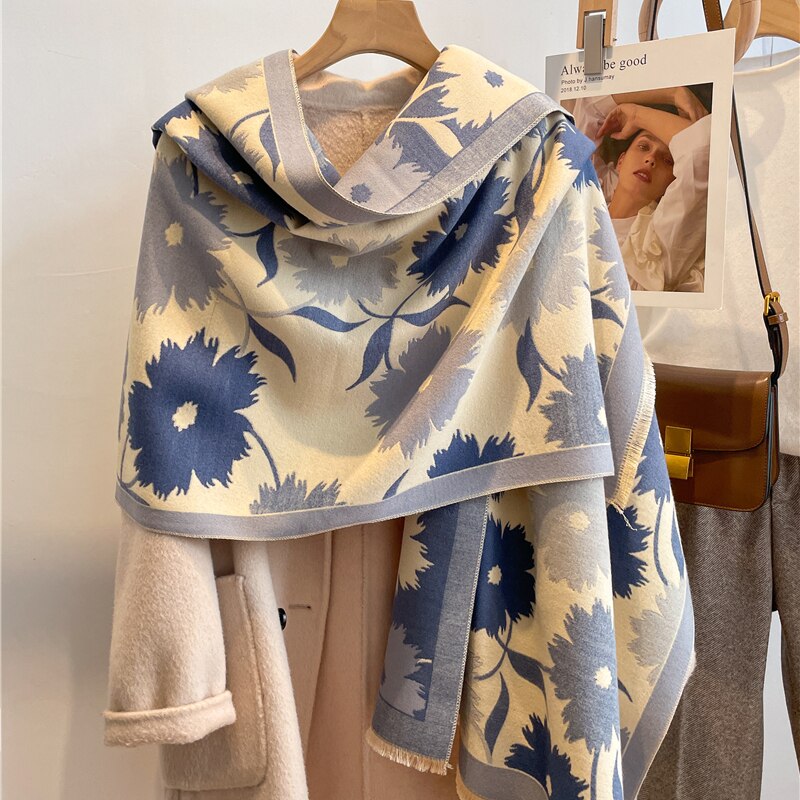 2023 Cashmere Winter Scarf for Women Luxury - Orchid Unique