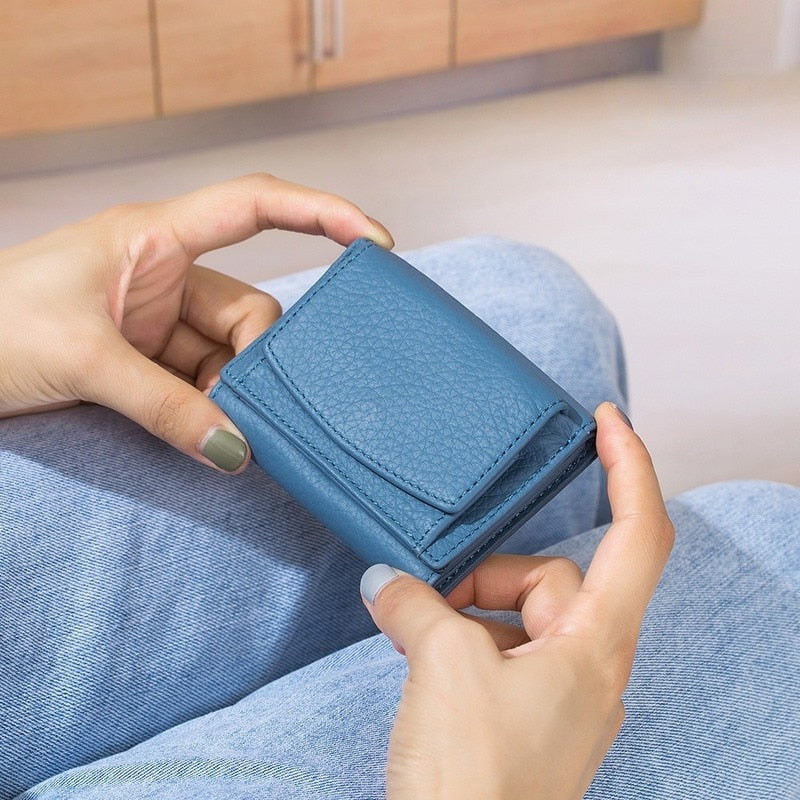 Women Genuine Leather Purses - Orchid Unique