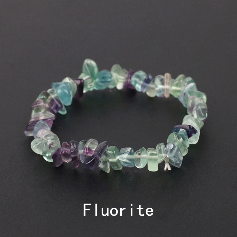 Irregular Energy Stone Bracelet - Orchid Unique