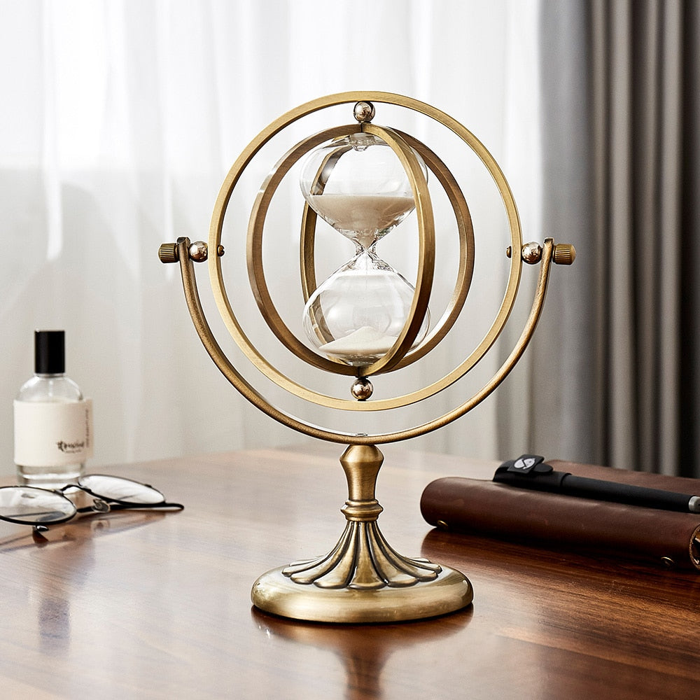 Nordic Creative Retro Metal Hourglass Timer - Orchid Unique