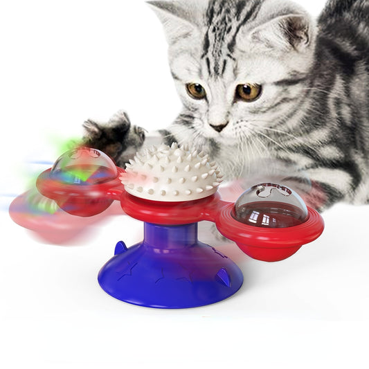 Interactive windmill cat toy - Orchid Unique