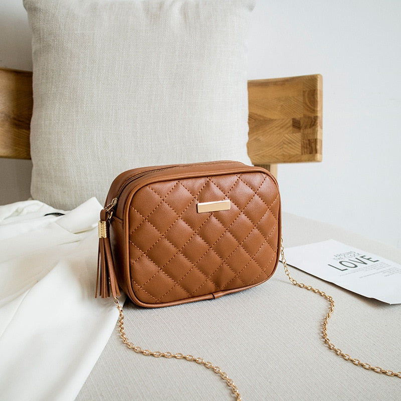 Tassel Small Messenger Crossbody Bags - Orchid Unique