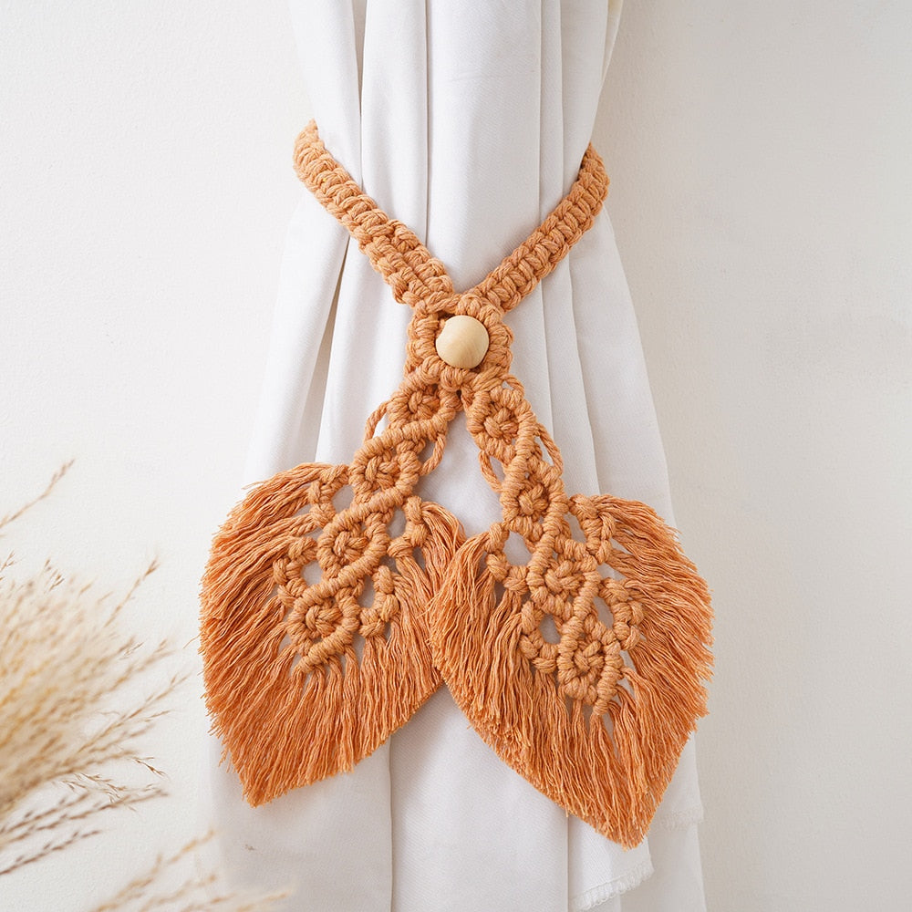 Macrame Room Curtain Tieback Rope - Orchid Unique