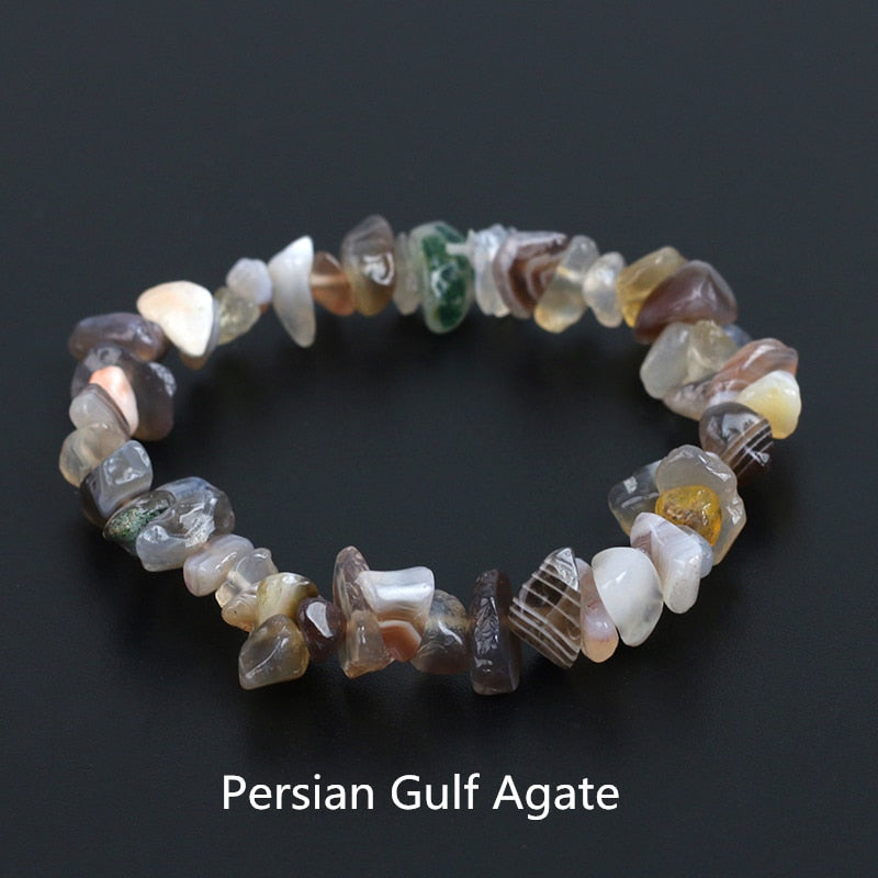 Irregular Energy Stone Bracelet - Orchid Unique