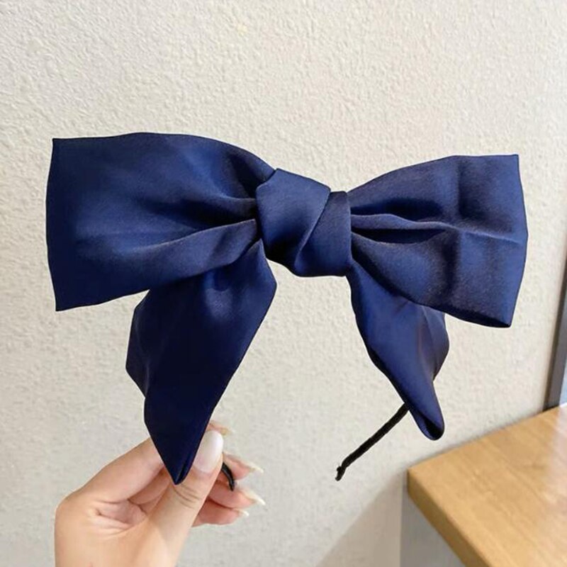 Big Bow Floral Shining Hair Band - Orchid Unique