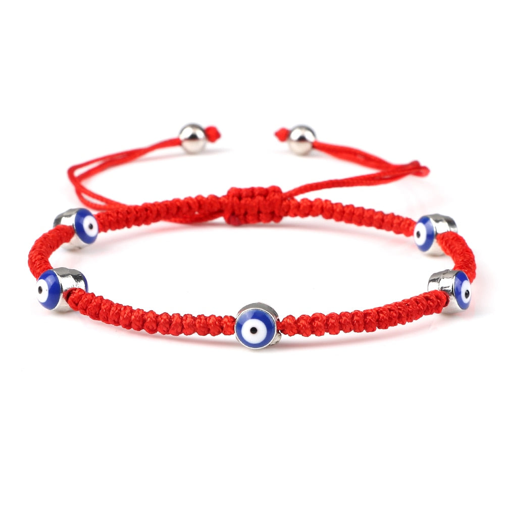 Evil Eye Braided Bracelet - Orchid Unique