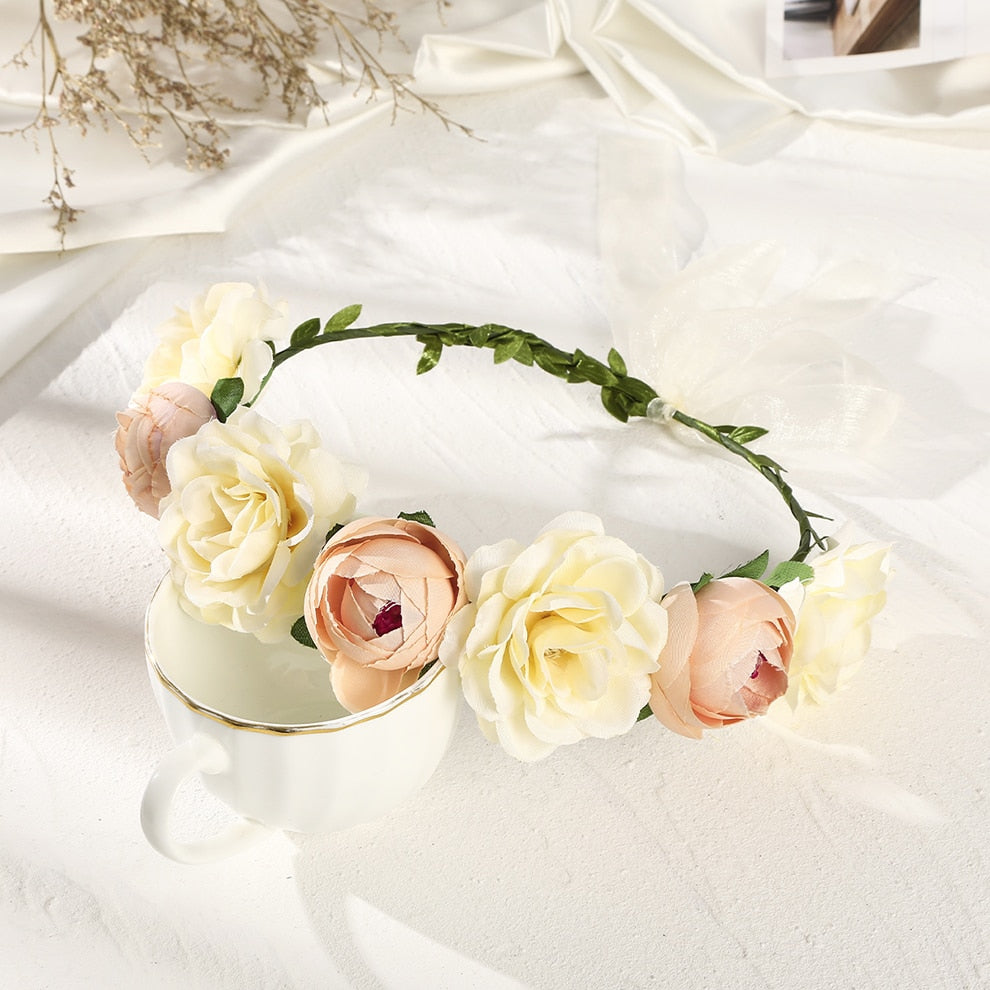 Molans Spring Bohemian Flower Crowns - Orchid Unique