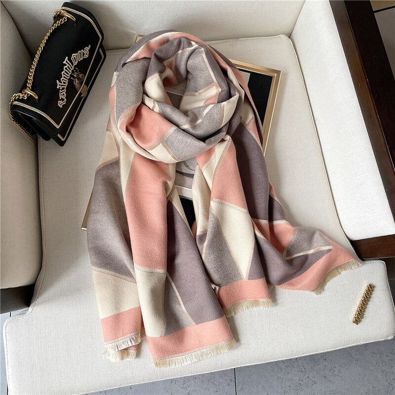 2023 Cashmere Winter Scarf for Women Luxury - Orchid Unique