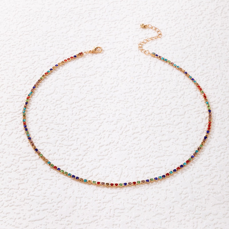 Bohemian Colorful Beaded Necklace - Orchid Unique
