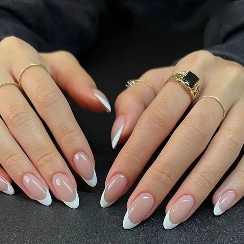 Almond Shape Fake Nails - Orchid Unique