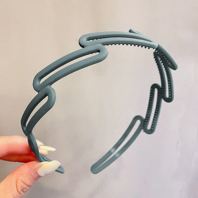 Wavy Hair Band - Orchid Unique