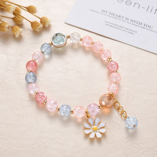 Bohemian Daisy Flowers Bracelet - Orchid Unique