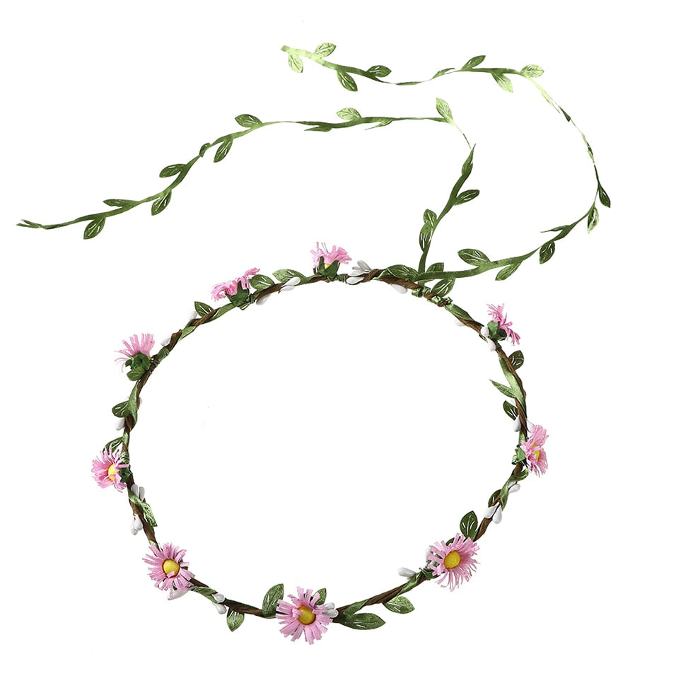 Molans Spring Bohemian Flower Crowns - Orchid Unique