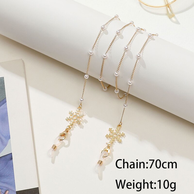 Colorful Crystal Beaded Sunglasses Chains - Orchid Unique