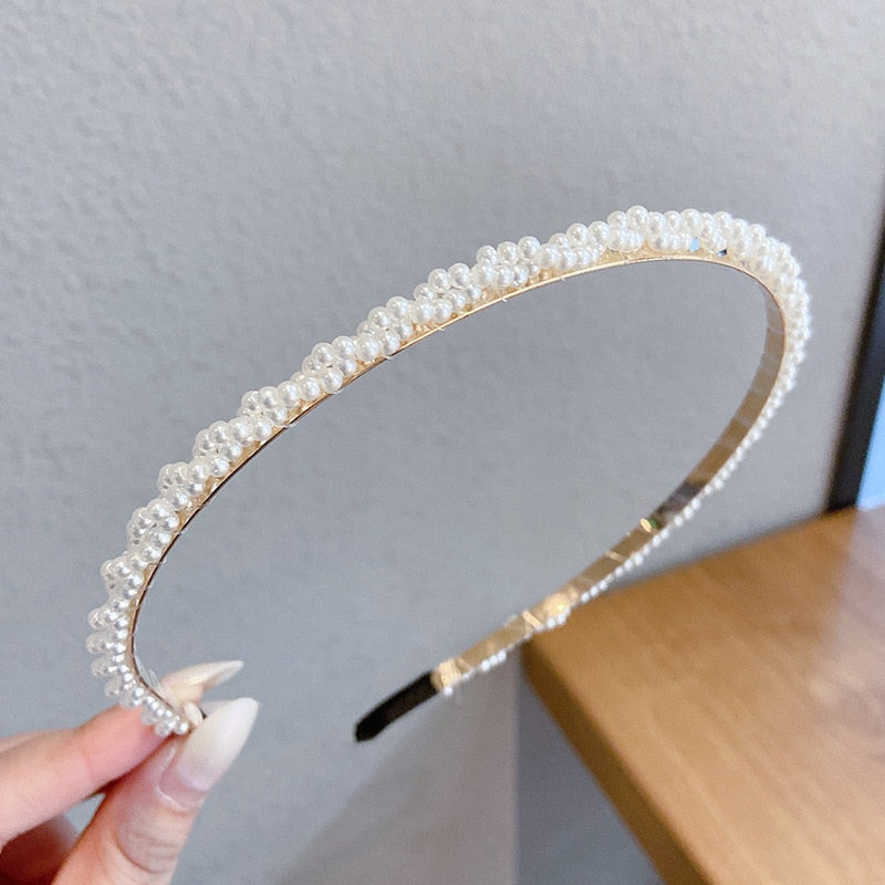 New Full Pearls Hair Bands - Orchid Unique
