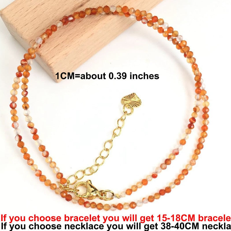 Faceted Gemstones beads Bracelet - Orchid Unique