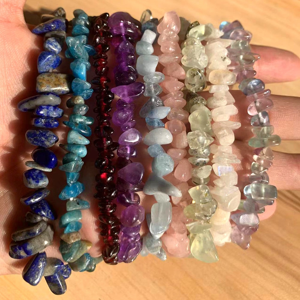 Irregular Energy Stone Bracelet - Orchid Unique