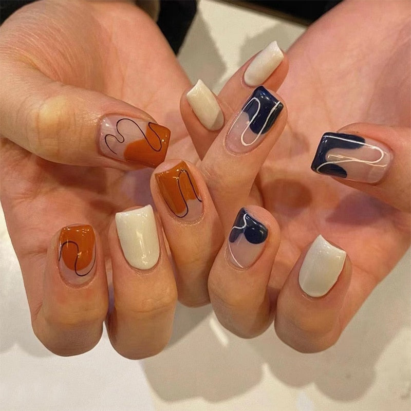 Charming Detachable Finished Fingernails - Orchid Unique
