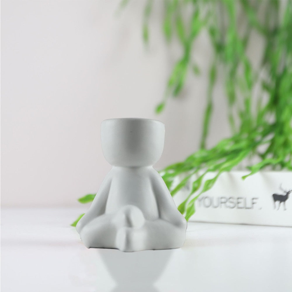 Creative Humanoid Ceramic  Vase - Orchid Unique