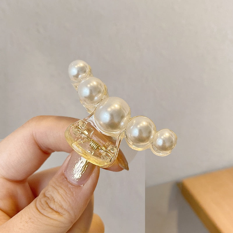 Pearl Hair Claw Set Clip - Orchid Unique