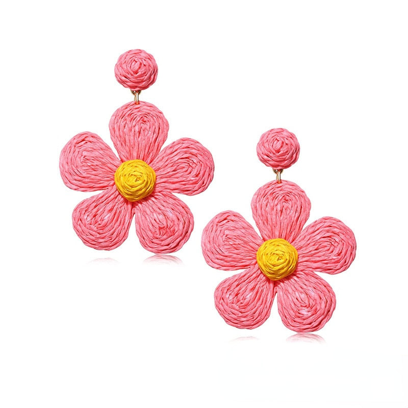 Fashion Handmade Tassel Pendant Earrings - Orchid Unique