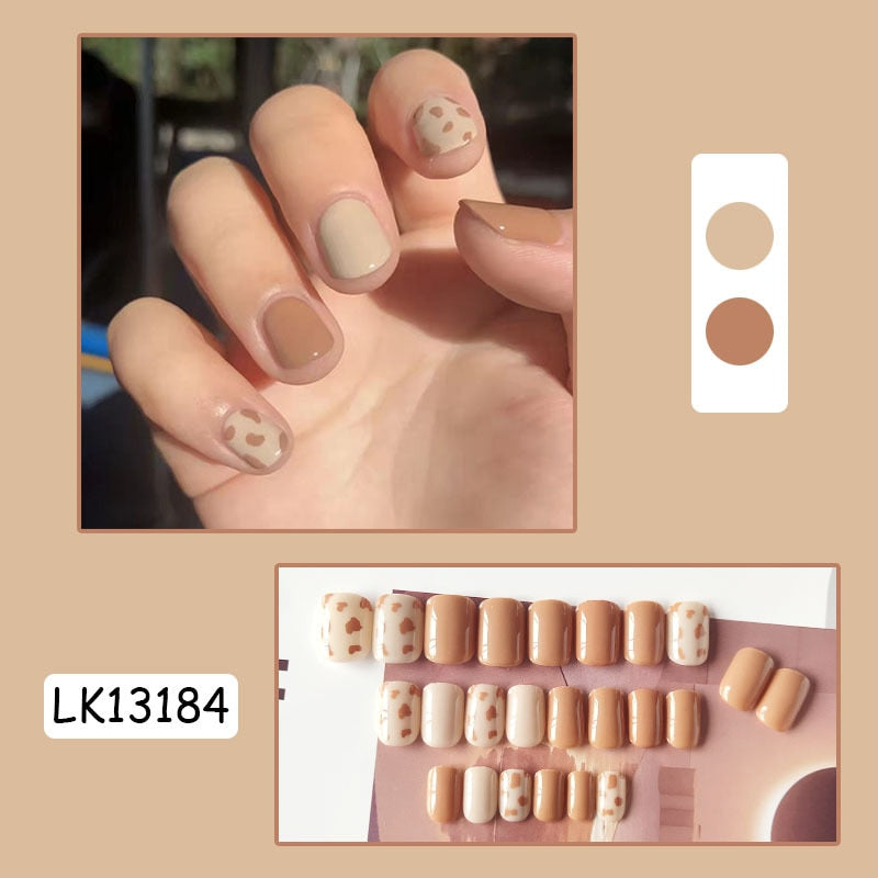 Cute Wearable Press On Nail Art - Orchid Unique
