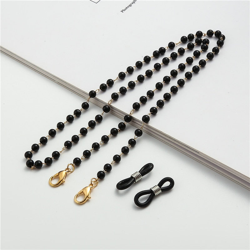 Pearl Beaded Trendy Eyeglasses Chains - Orchid Unique