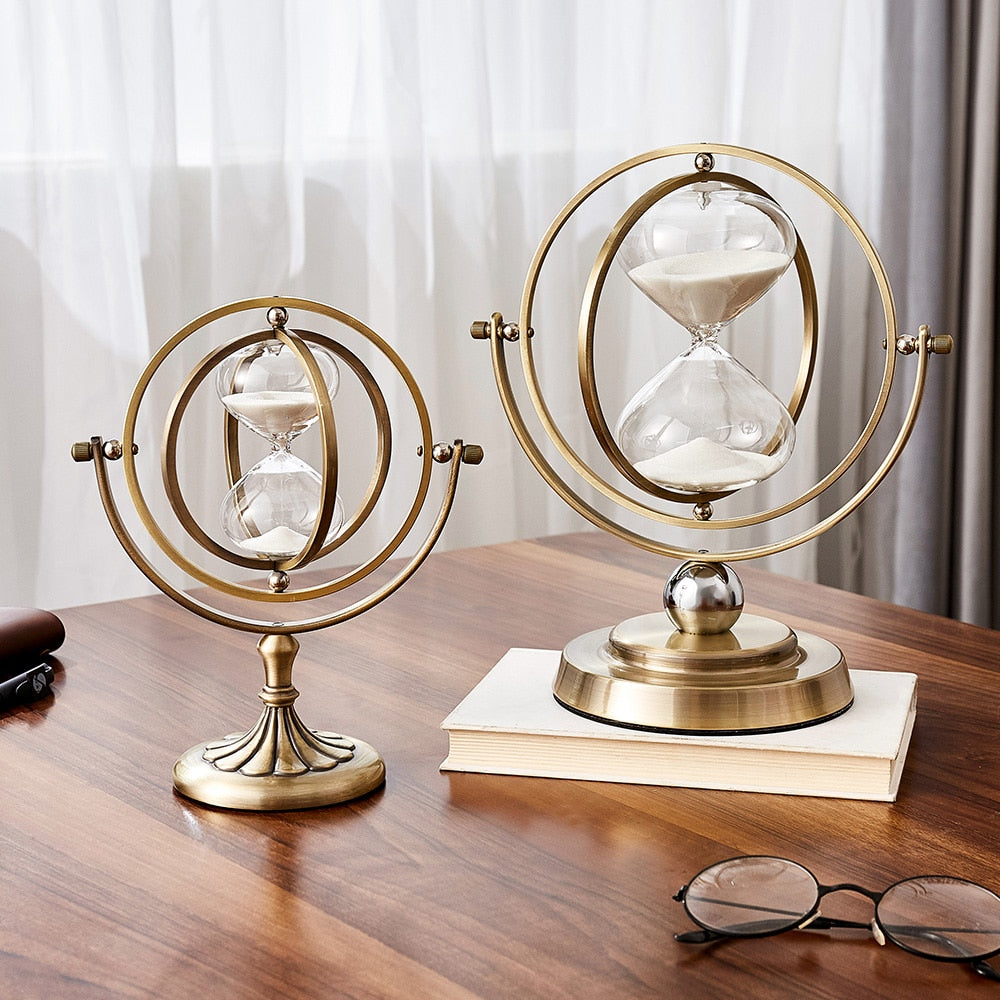 Nordic Creative Retro Metal Hourglass Timer - Orchid Unique