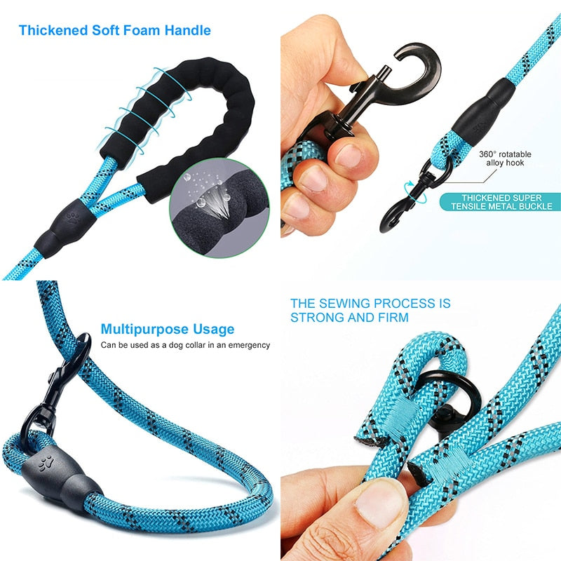 Strong Nylon Dog Leash - Orchid Unique