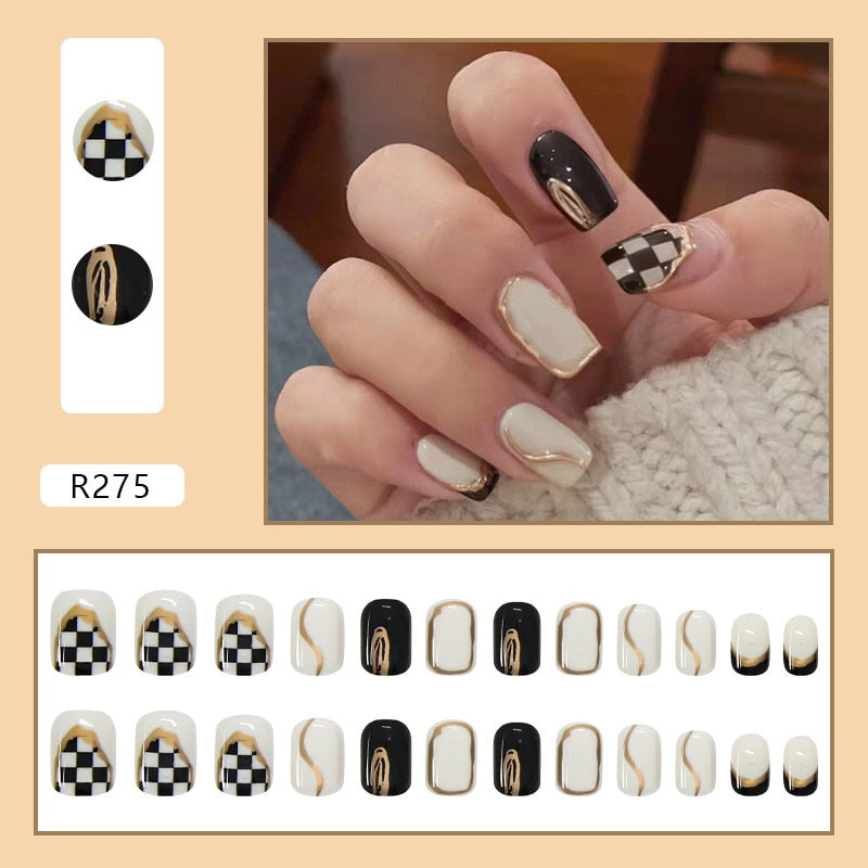 Cute Childlike Press on Nail Art - Orchid Unique