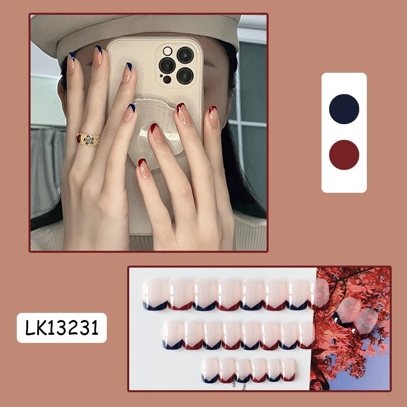 Cute Wearable Press On Nail Art - Orchid Unique