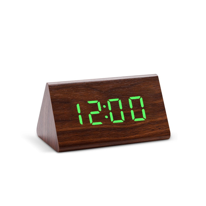Digital Clock LED Wooden Alarm Clock Table - Orchid Unique